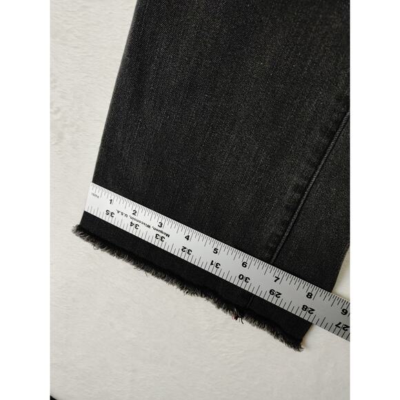 Frye and co Flare 5 button womens Mid rise Charcoal wash jeans 4 0615 - Picture 9 of 10